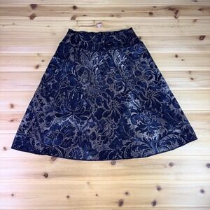 Autumn Teneyl Skirt Womens Small Multicolor Floral Print A Line Mini Skirt